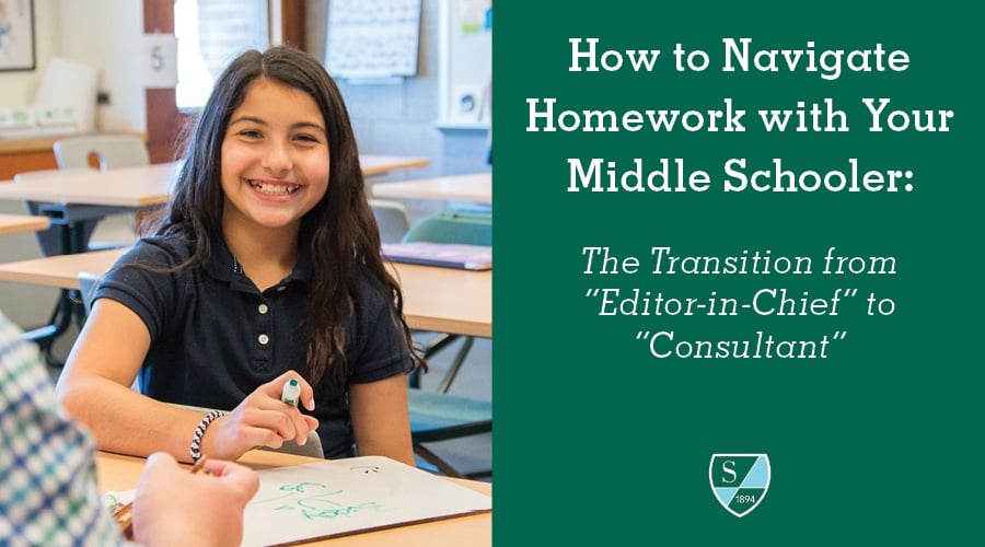 How to Navigate Homework with Your Middle Schooler: The Transition from “Editor-in-Chief" to "Consultant”
